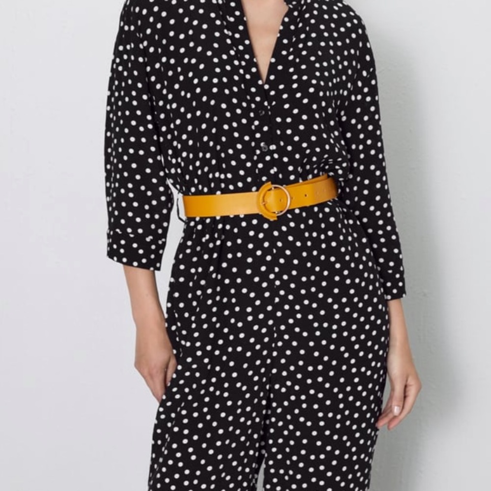 Brand new black and white polka dot jumpsuit - Picture 2 of 5